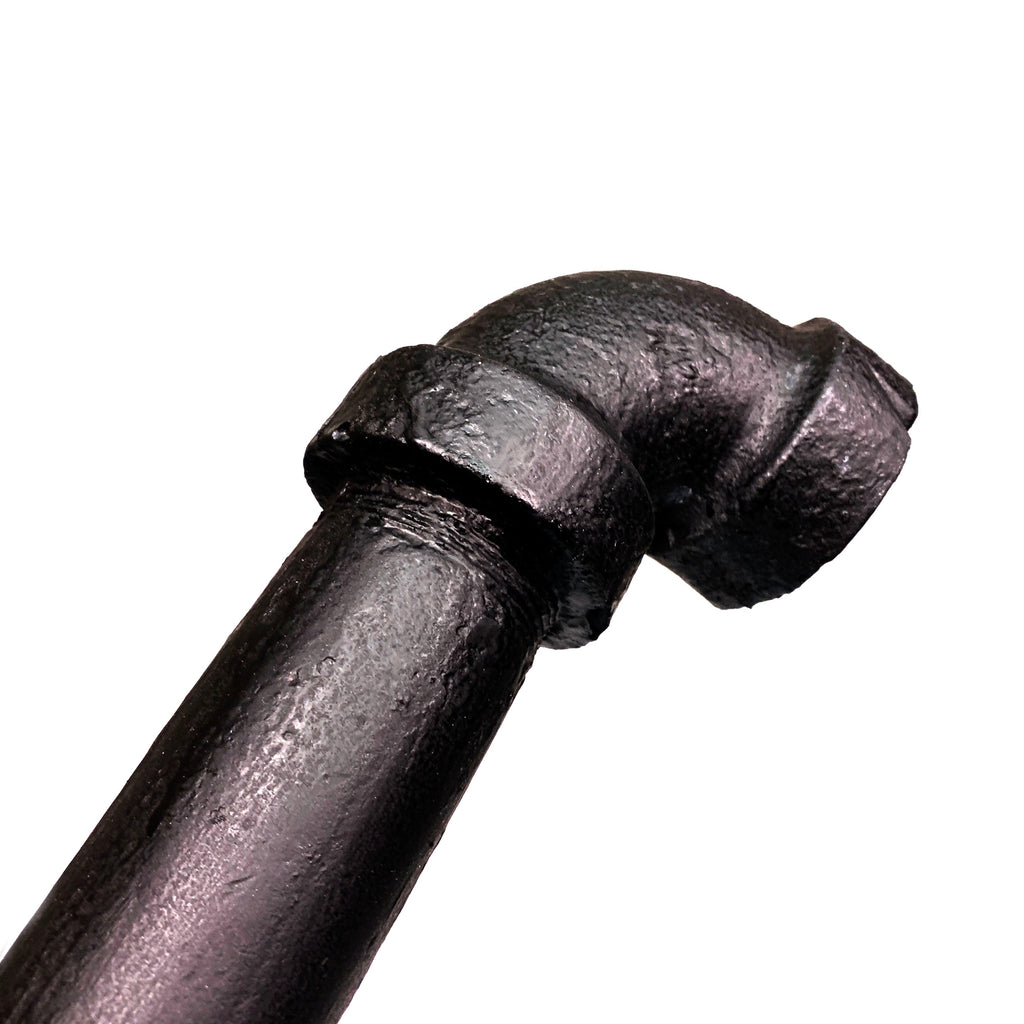 Foam Rubber Metal Pipe with Fittings Action Stunt Prop (Black)