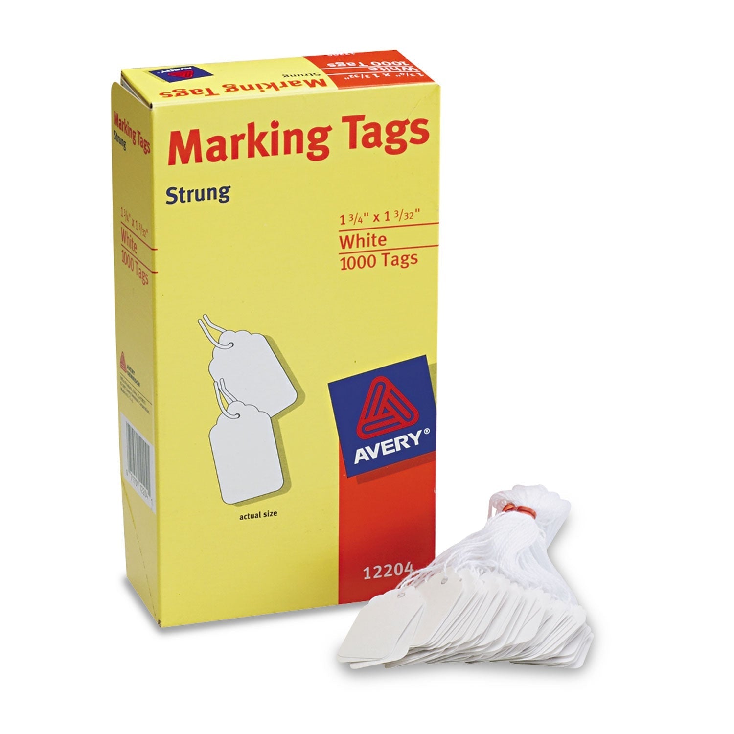 Avery Medium-Weight White Marking Tags, 1.75 x 1.09, 1,000/Box