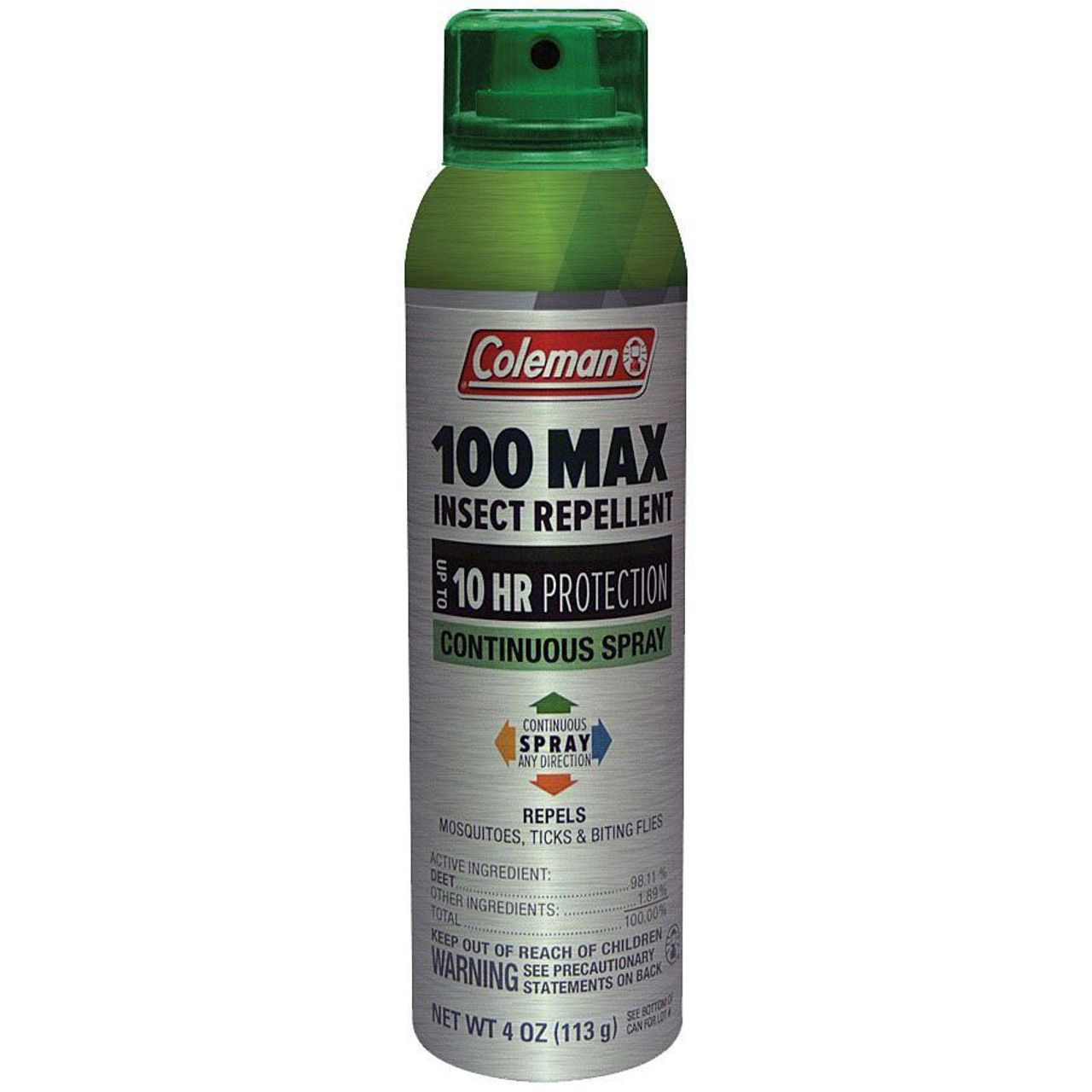 Coleman 100% Deet 100 Max Insect Repellent Continuous Spray, 4 Oz