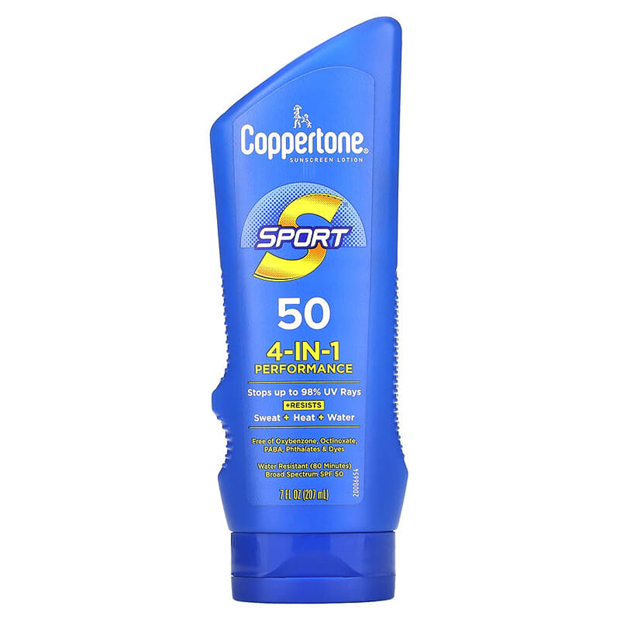 Coppertone Sport Broad Spectrum Spf 50 4 In 1 Performance Sunscreen Lotion 7 Fl Oz