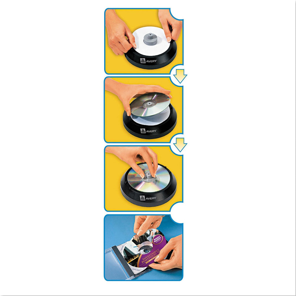 Avery Inkjet DVD Labels, Matte White, 20/Pack