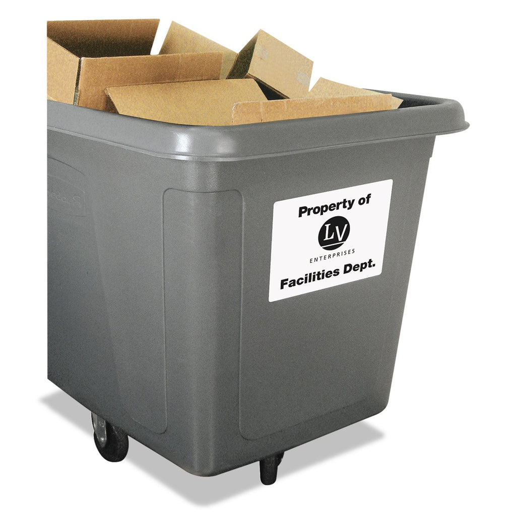 Avery Durable Permanent ID Labels with TrueBlock Technology, Laser Printers, 8.5 x 11, White, 50/Pack