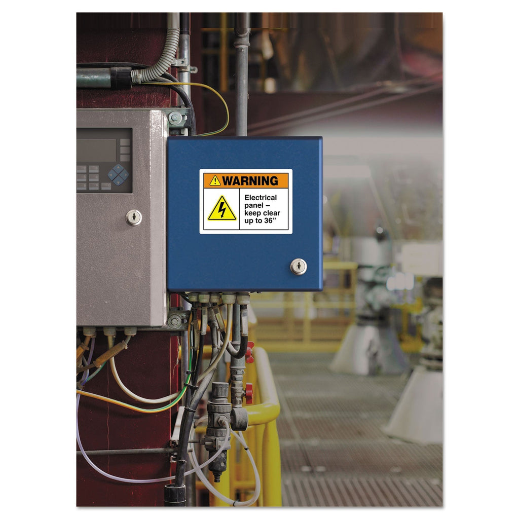 Avery Durable Permanent ID Labels with TrueBlock Technology, Laser Printers, 3.5 x 5, White, 4/Sheet, 50 Sheets/Pack