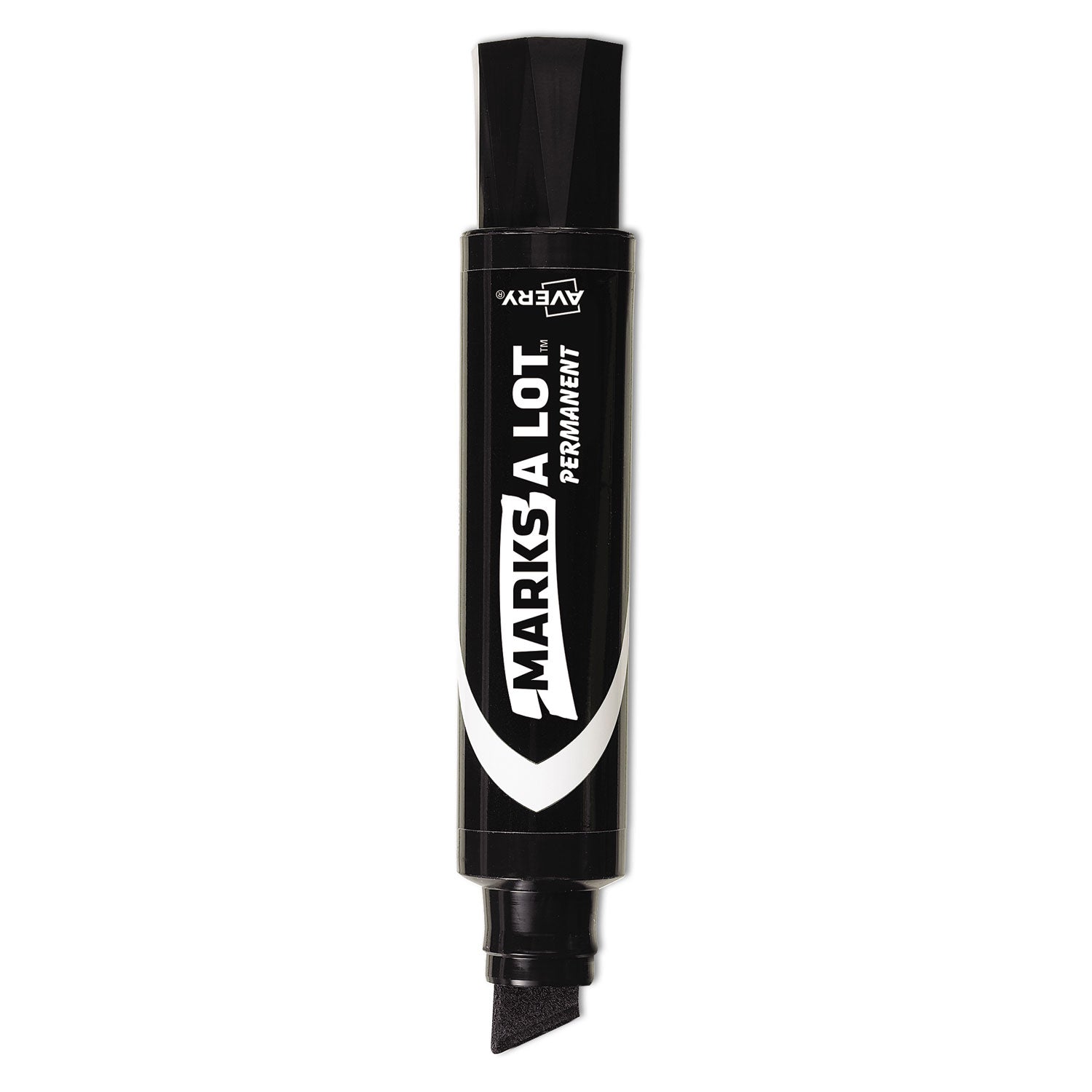 Avery MARKS A LOT Extra-Large Desk-Style Permanent Marker, Extra-Broad Chisel Tip, Black (24148)