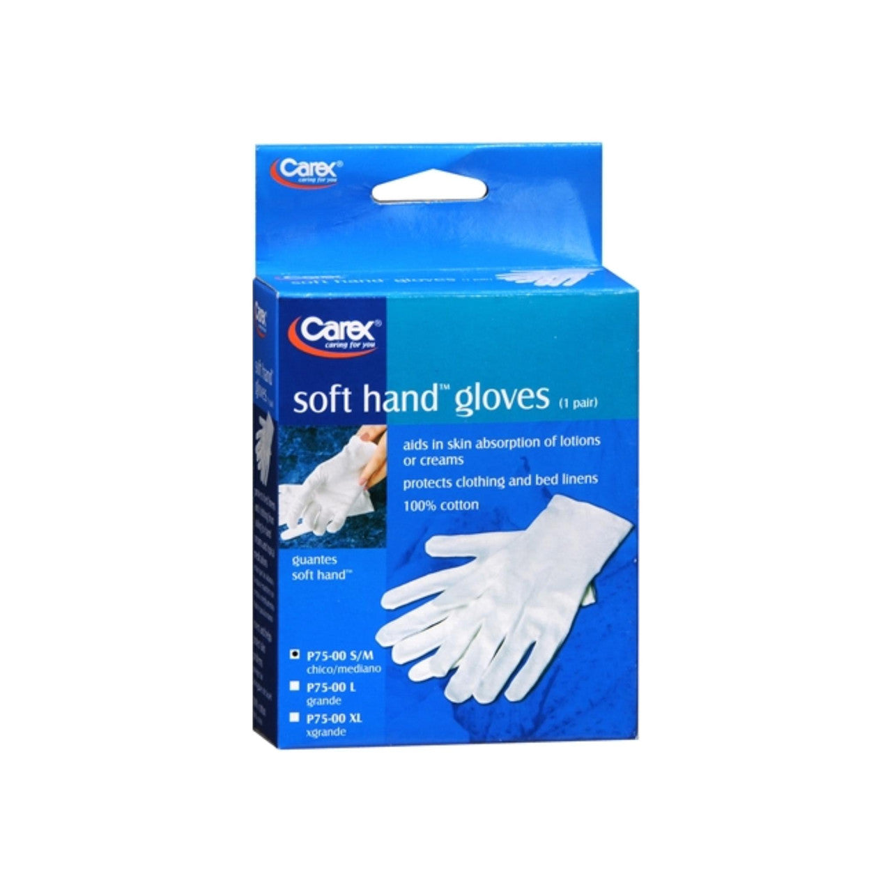Carex Soft Hands Cotton Gloves, Small/Medium