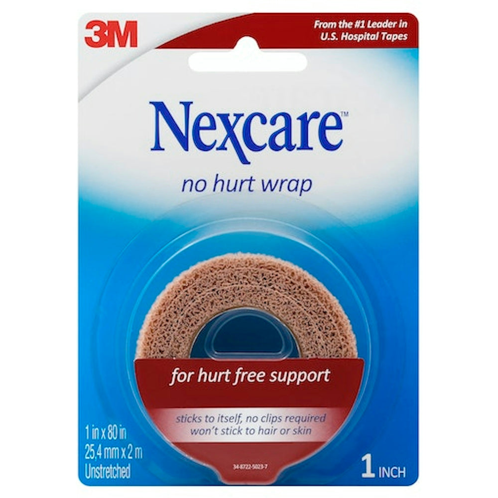 3M Nexcare No Hurt Wrap Stretched 1 Inch X 5 Yard (Beige)