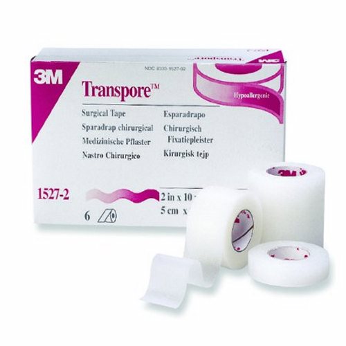 3M Transpore Transparent Medical Tape 2 Inch X 10 Yard - 6 Roll Box