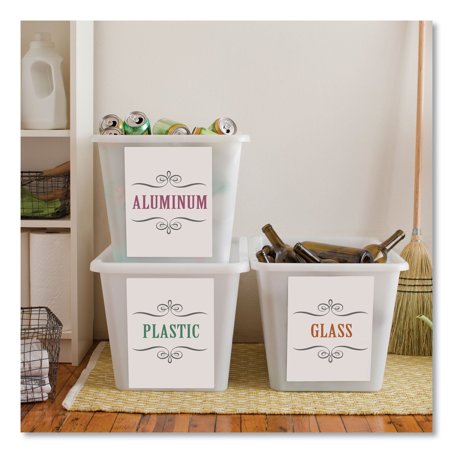 Avery Shipping Labels with TrueBlock Technology, Laser Printers, 8.5 x 11, White, 100/Box