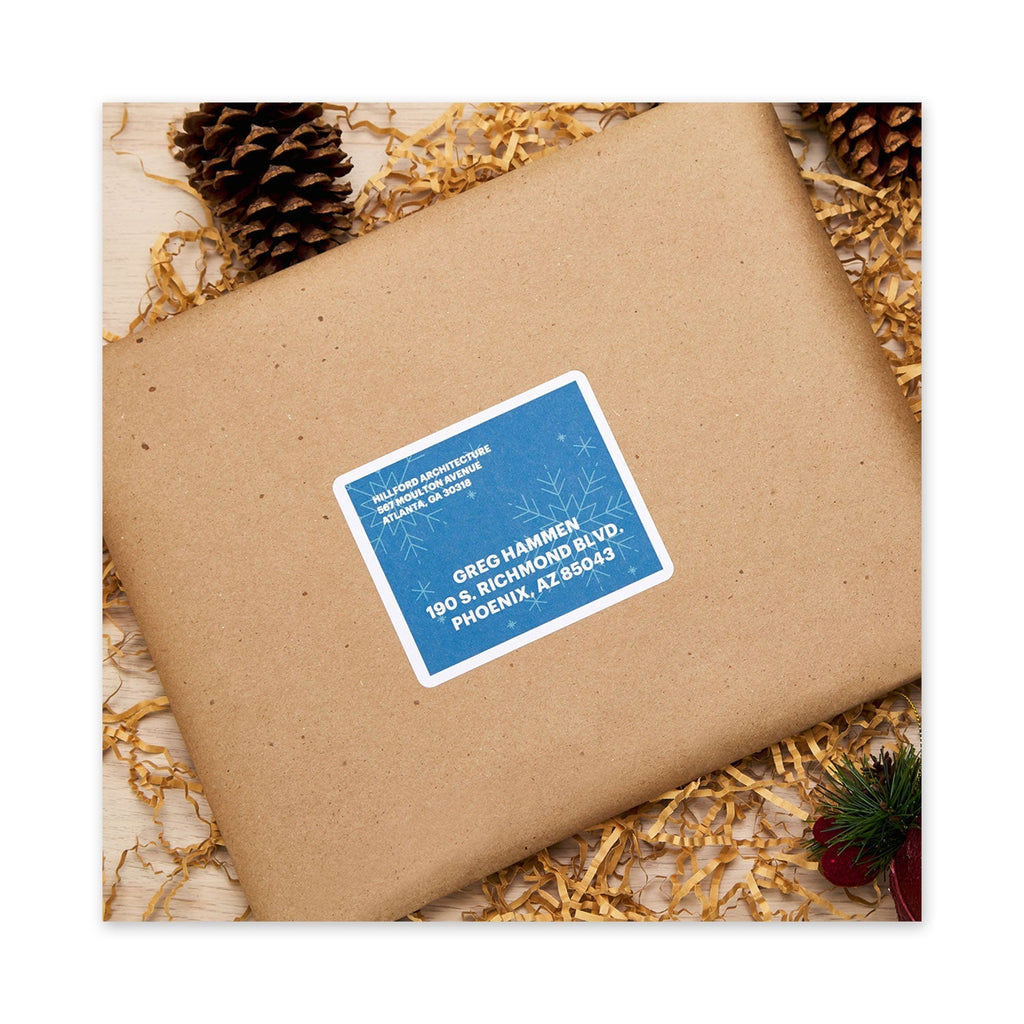 Avery Waterproof Shipping Labels with TrueBlock and Sure Feed, Laser Printers, 3.33 x 4, White, 6/Sheet, 50 Sheets/Pack