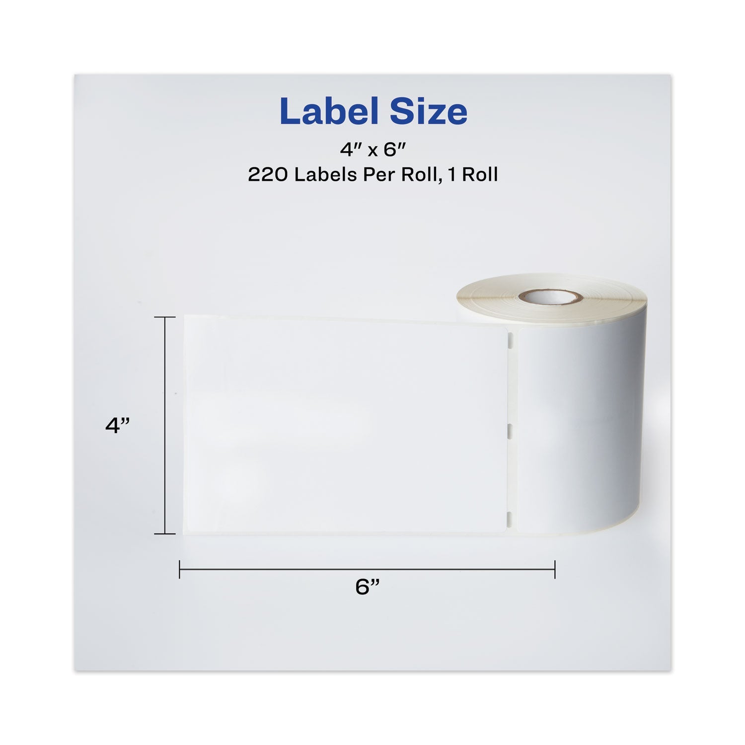 Avery Multipurpose Thermal Labels, 4 x 6, White, 220/Roll