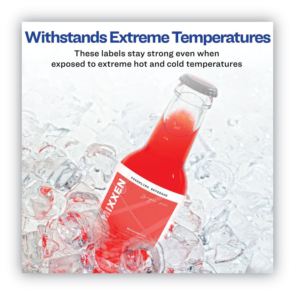 Avery Waterproof Shipping Labels with TrueBlock Technology, Laser Printers, 5.5 x 8.5, White, 2/Sheet, 500 Sheets/Box