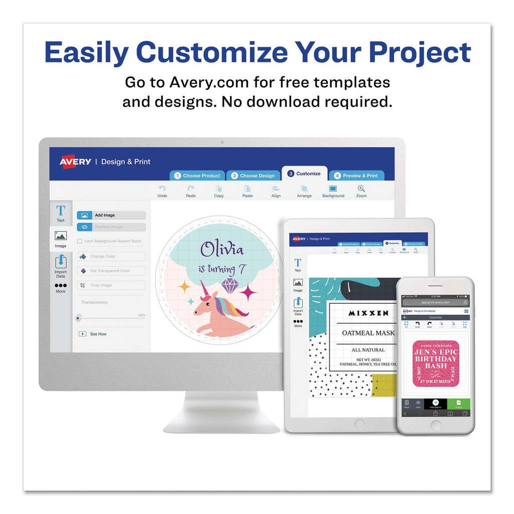 Avery High-Visibility Permanent Laser ID Labels, 2 x 4, Neon Green, 1000/Box
