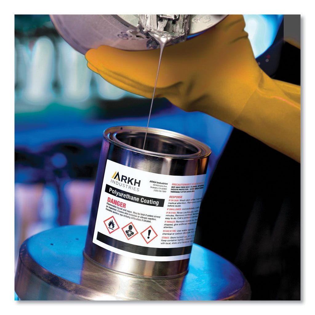 Avery UltraDuty GHS Chemical Waterproof and UV Resistant Labels, 4.75 x 7.75, White, 2/Sheet, 50 Sheets/Box