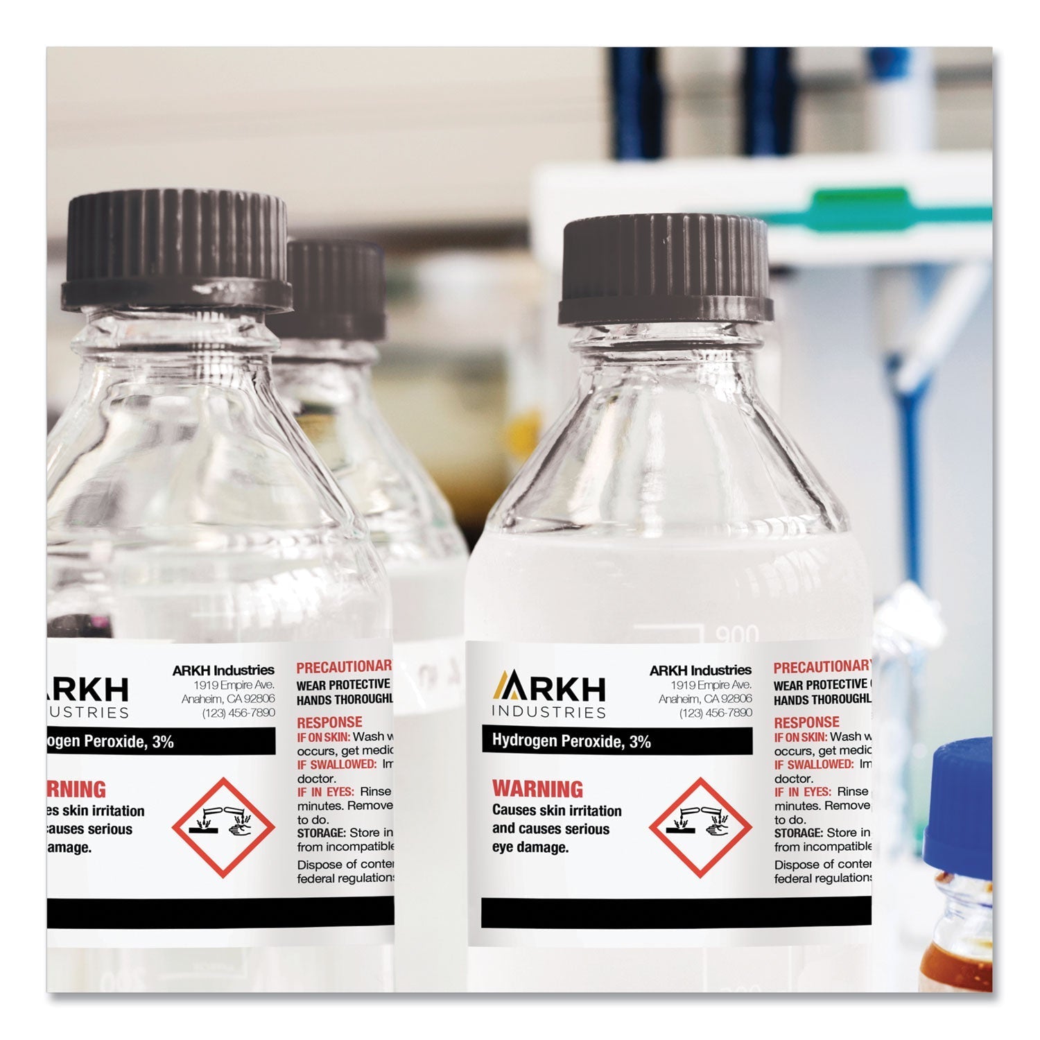 Avery UltraDuty GHS Chemical Waterproof and UV Resistant Labels, 2 x 4, White, 10/Sheet, 50 Sheets/Box