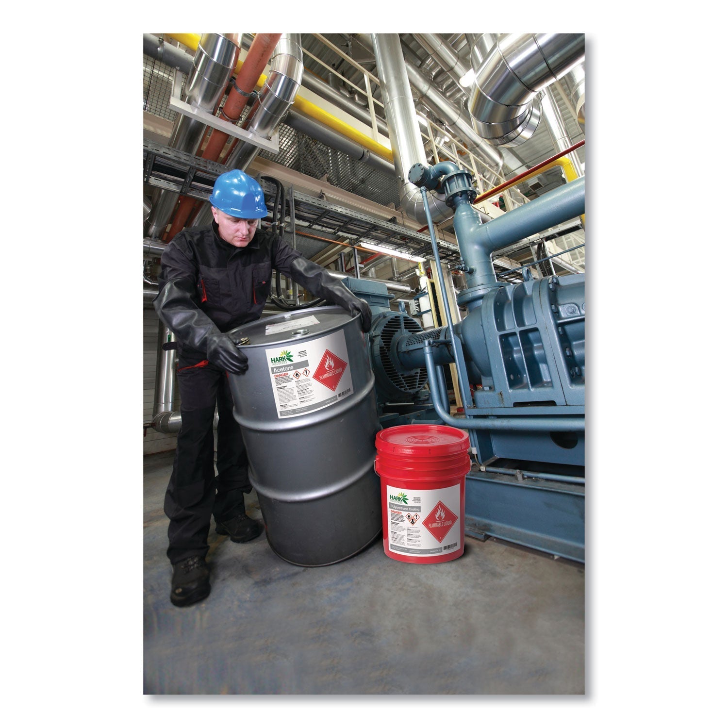 Avery UltraDuty GHS Chemical Waterproof and UV Resistant Labels, 8.5 x 11, White, 50/Pack