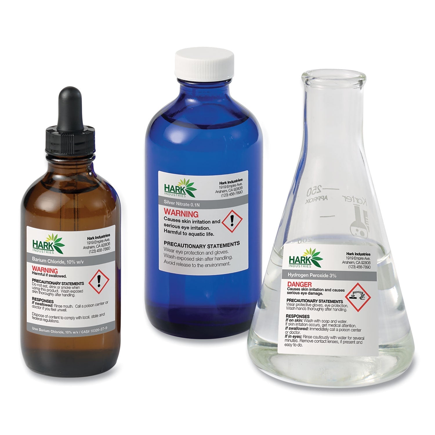 Avery UltraDuty GHS Chemical Waterproof and UV Resistant Labels, 2 x 2, White, 12/Sheet, 50 Sheets/Pack