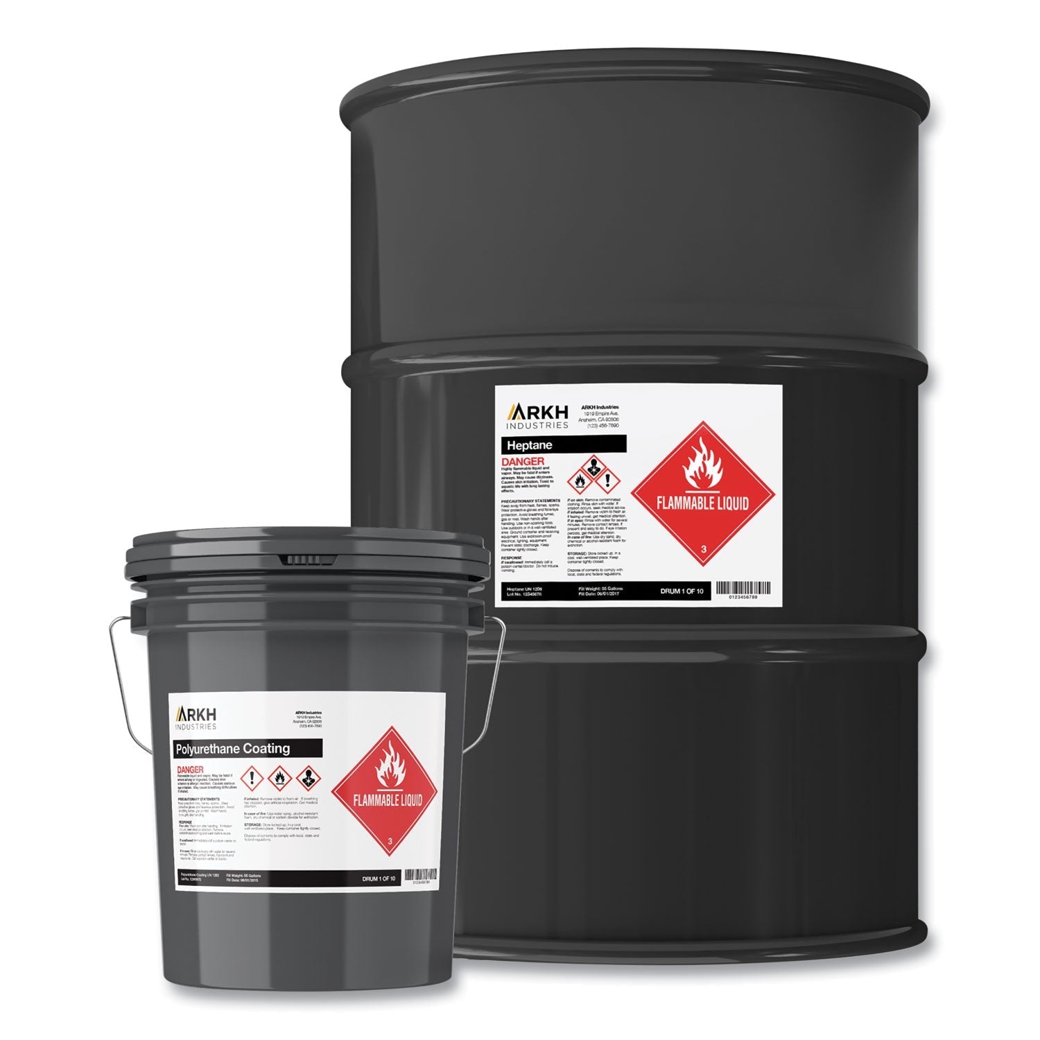 Avery UltraDuty GHS Chemical Waterproof and UV Resistant Labels, 8.5 x 11, White, 50/Box