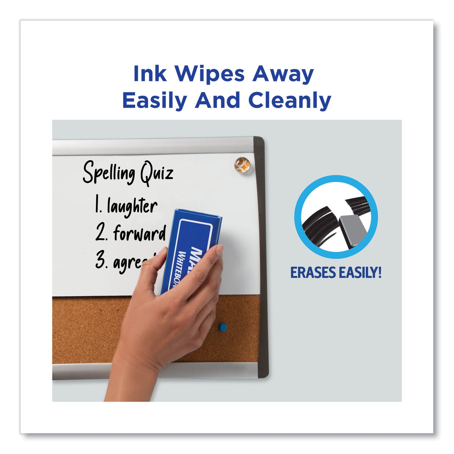 Avery MARKS A LOT Desk-Style Dry Erase Marker Value Pack, Broad Chisel Tip, Assorted Colors, 24/Pack (98188)