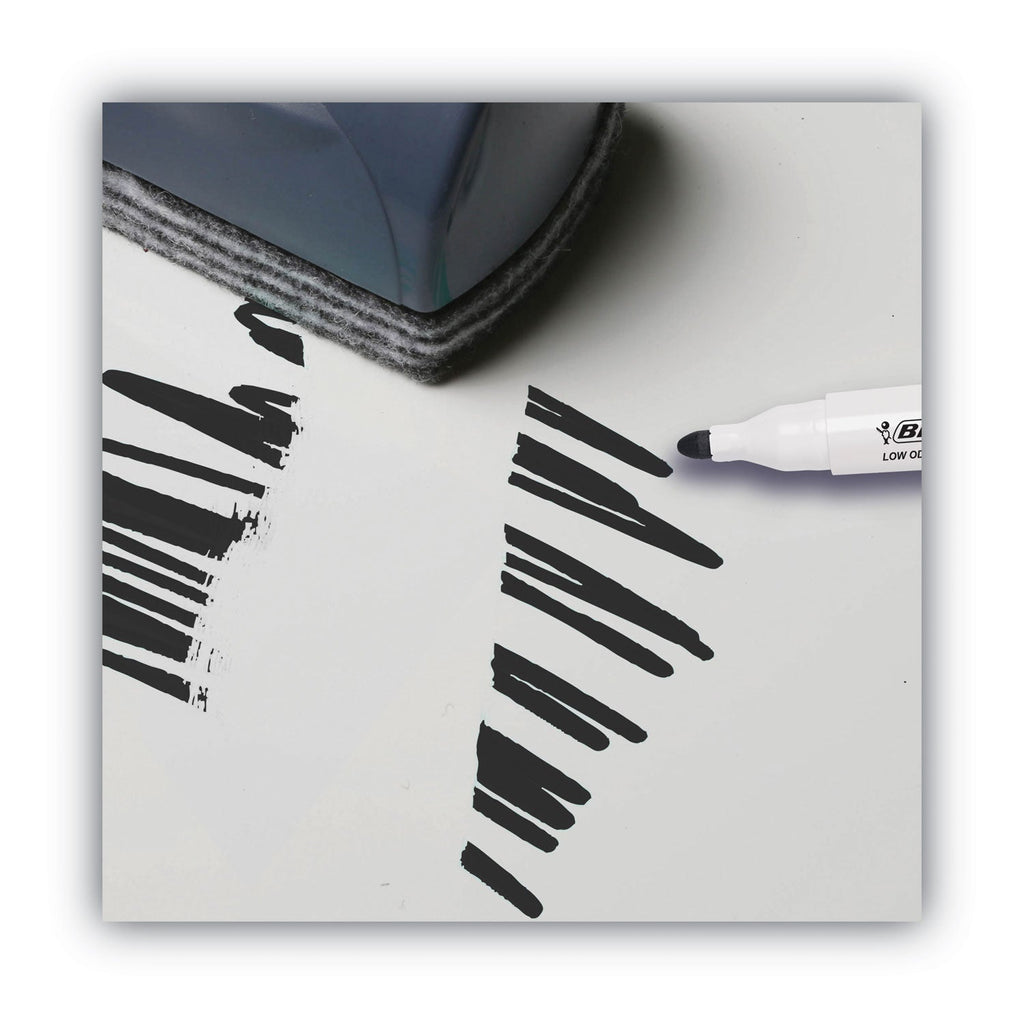 BIC Intensity Low Odor Chisel Tip Dry Erase Marker, Broad Chisel Tip, Black, 36/Pack