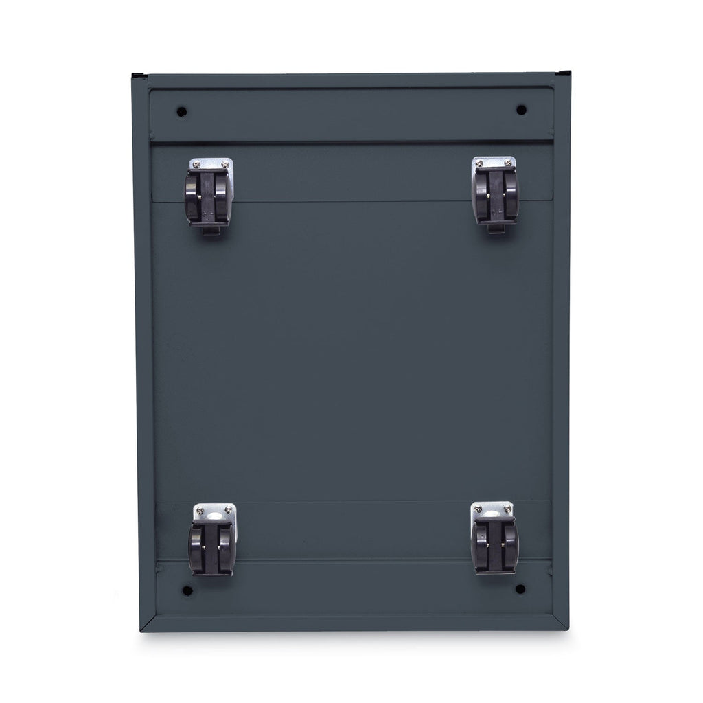 Alera File Pedestal, Left or Right, 2-Drawers: Box/File, Legal/Letter, Charcoal, 14.96" x 19.29" x 21.65"