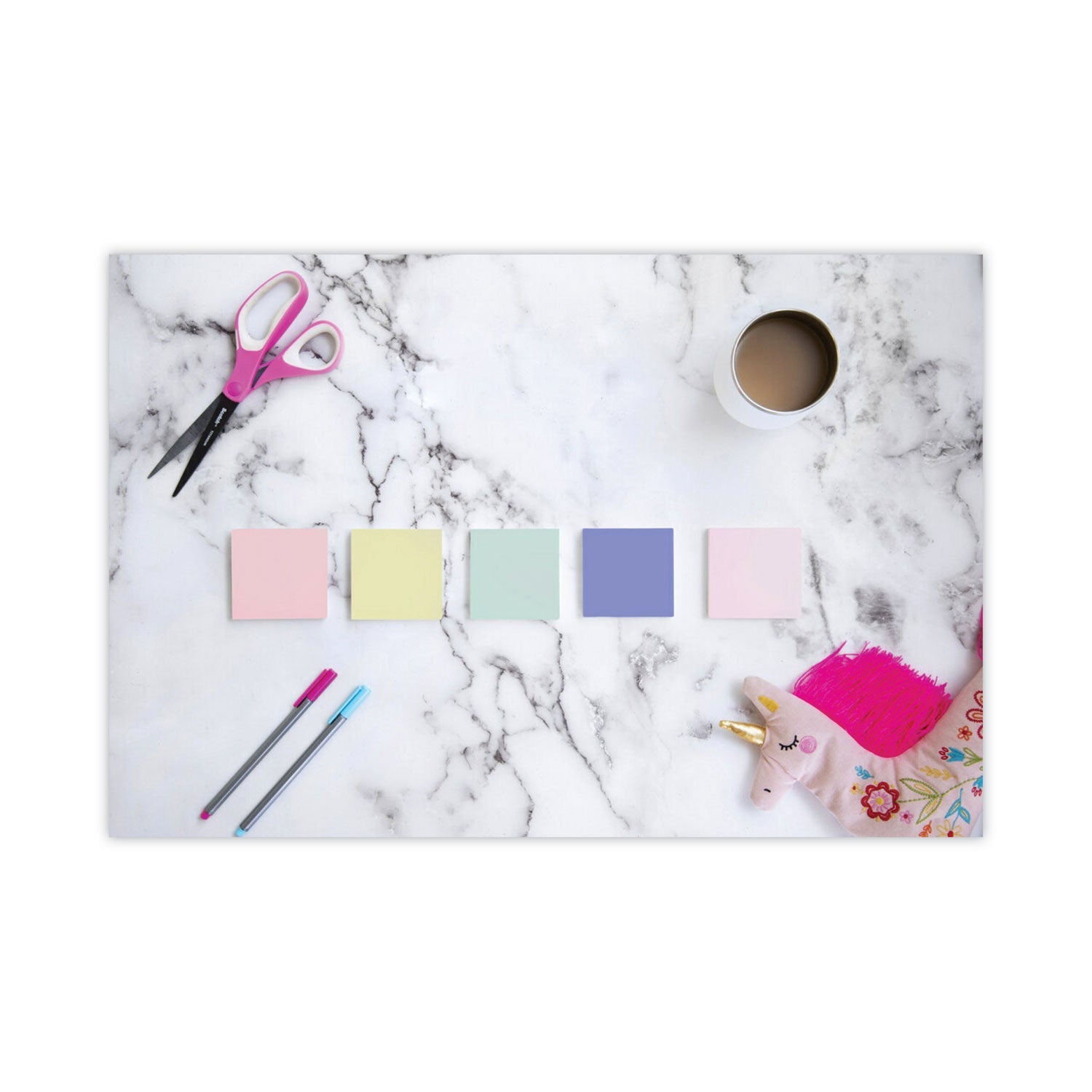 3M Post-it Original Recycled Note Pads, 3" x 3", Sweet Sprinkles Collection Colors, 100 Sheets/Pad, 12 Pads/Pack