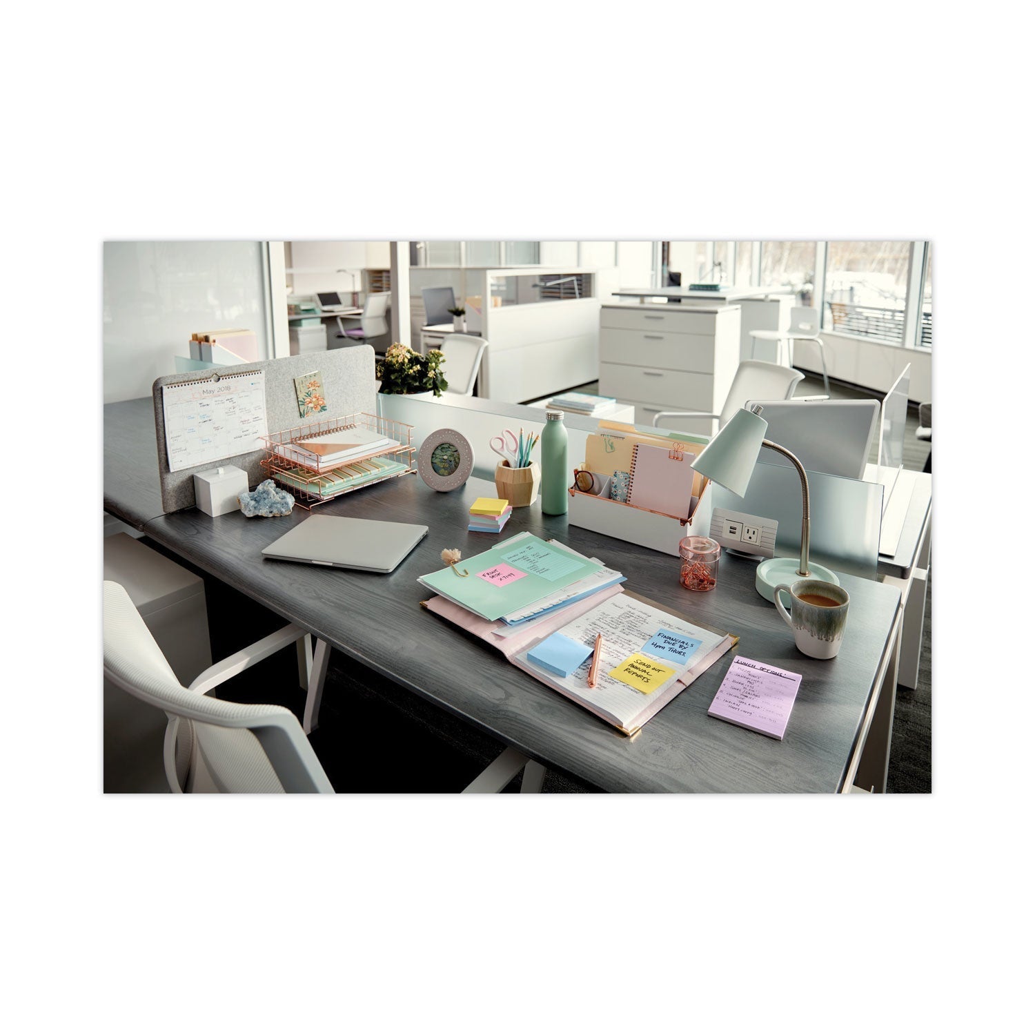 3M Post-it Original Recycled Note Pads, 3" x 3", Sweet Sprinkles Collection Colors, 100 Sheets/Pad, 12 Pads/Pack