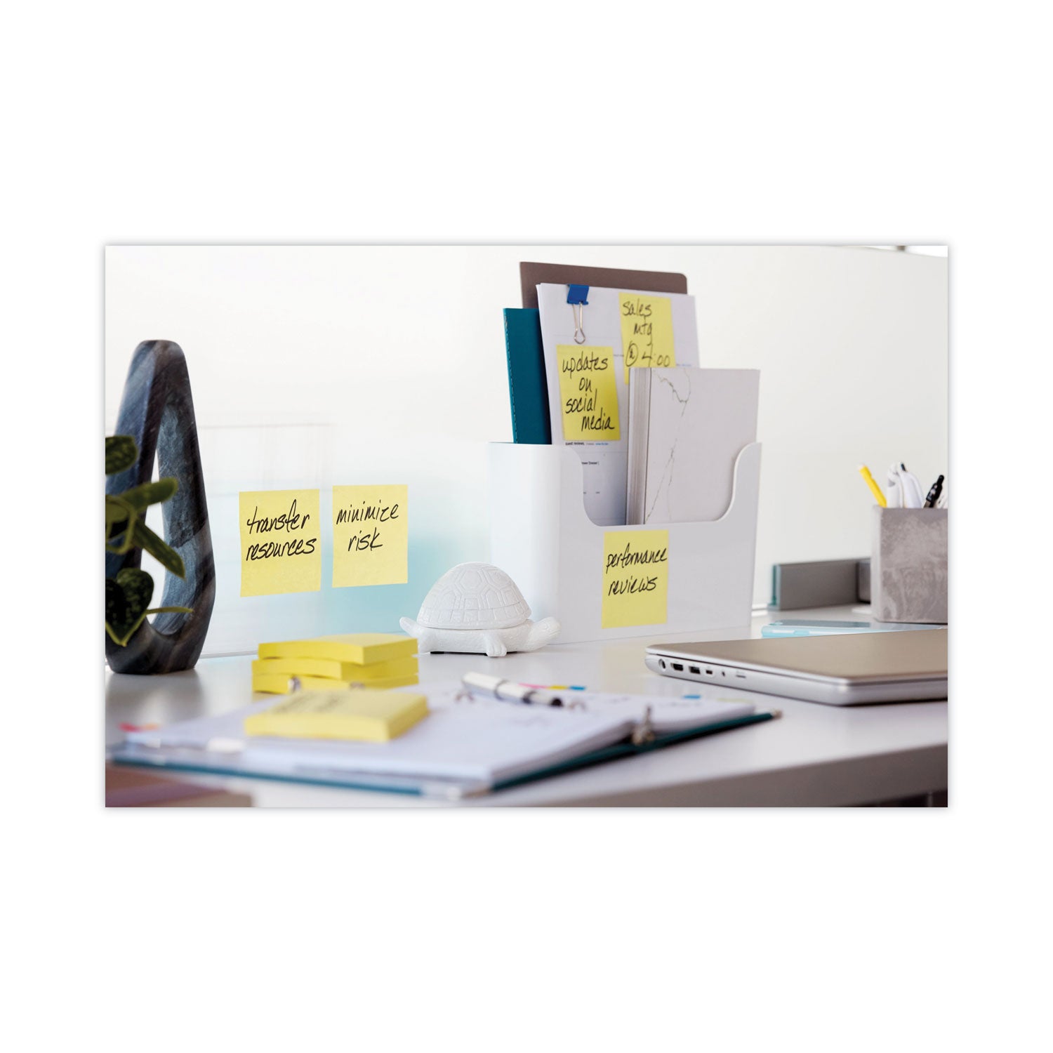 3M Post-it Original Pads in Canary Yellow, Cabinet Pack, 3" x 3", 90 Sheets/Pad, 18 Pads/Pack