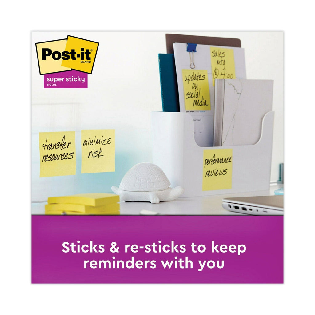 3M Post-it Pads in Canary Yellow, Cabinet Pack, 3" x 3", 90 Sheets/Pad, 24 Pads/Pack