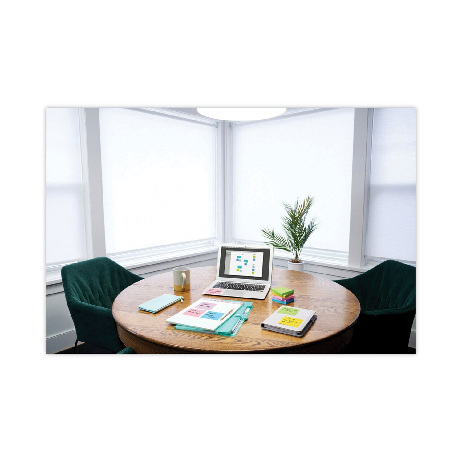 3M Post-it Original Pop-up Refill Cabinet Pack, 3" x 3", Floral Fantasy Collection Colors, 100 Sheets/Pad, 18 Pads/Pack