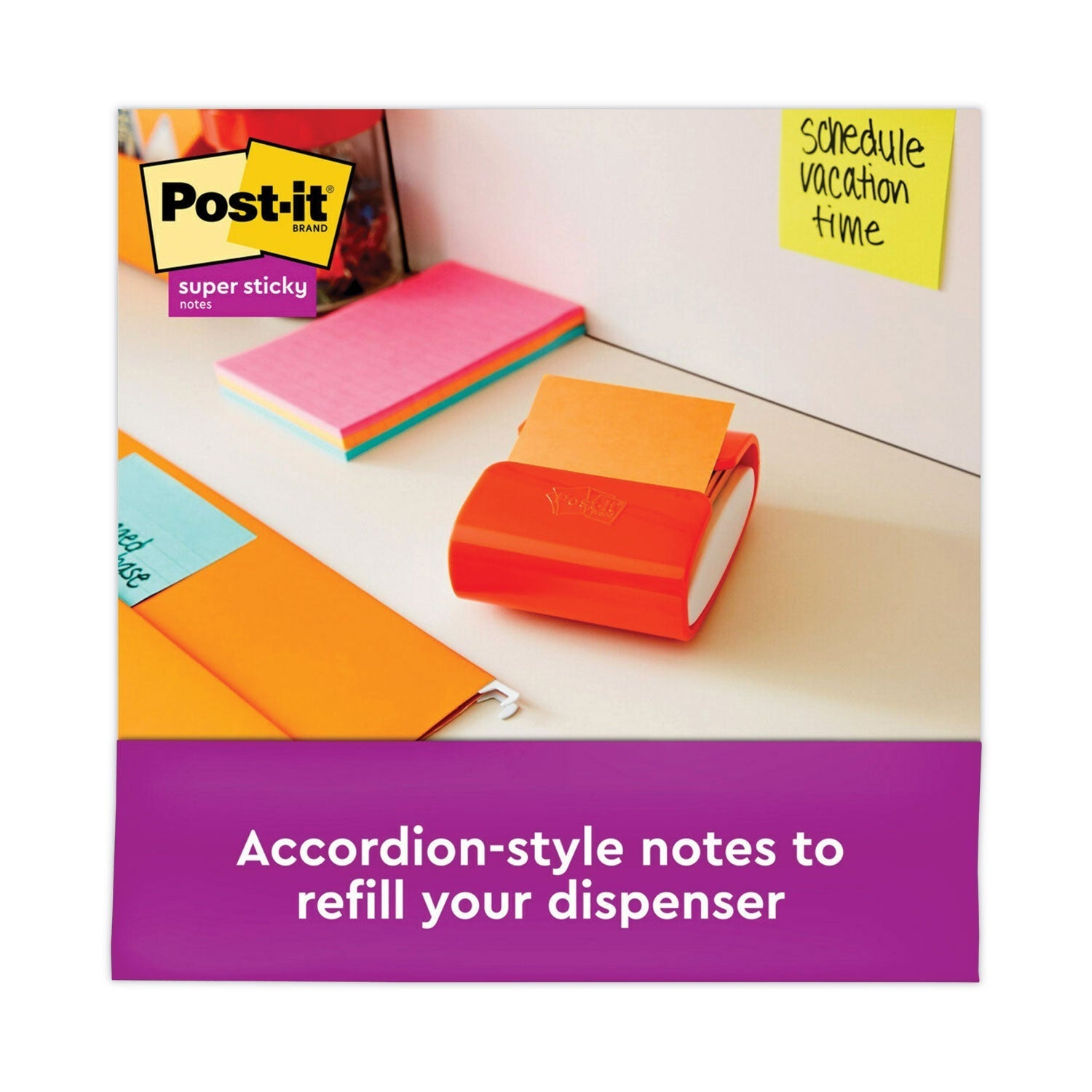 3M Post-it Pop-up 3 x 3 Note Refill, 3" x 3", Energy Boost Collection Colors, 90 Sheets/Pad, 18 Pads/Pack