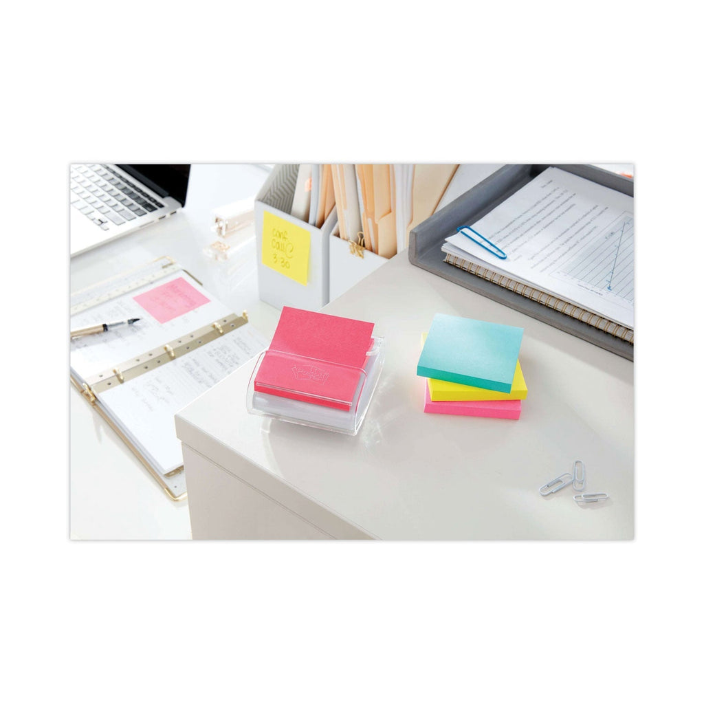3M Post-it Pop-up 3 x 3 Note Refill Cabinet Pack, 3" x 3", Supernova Neons Collection Colors, 100 Sheets/Pad, 18 Pads/Pack