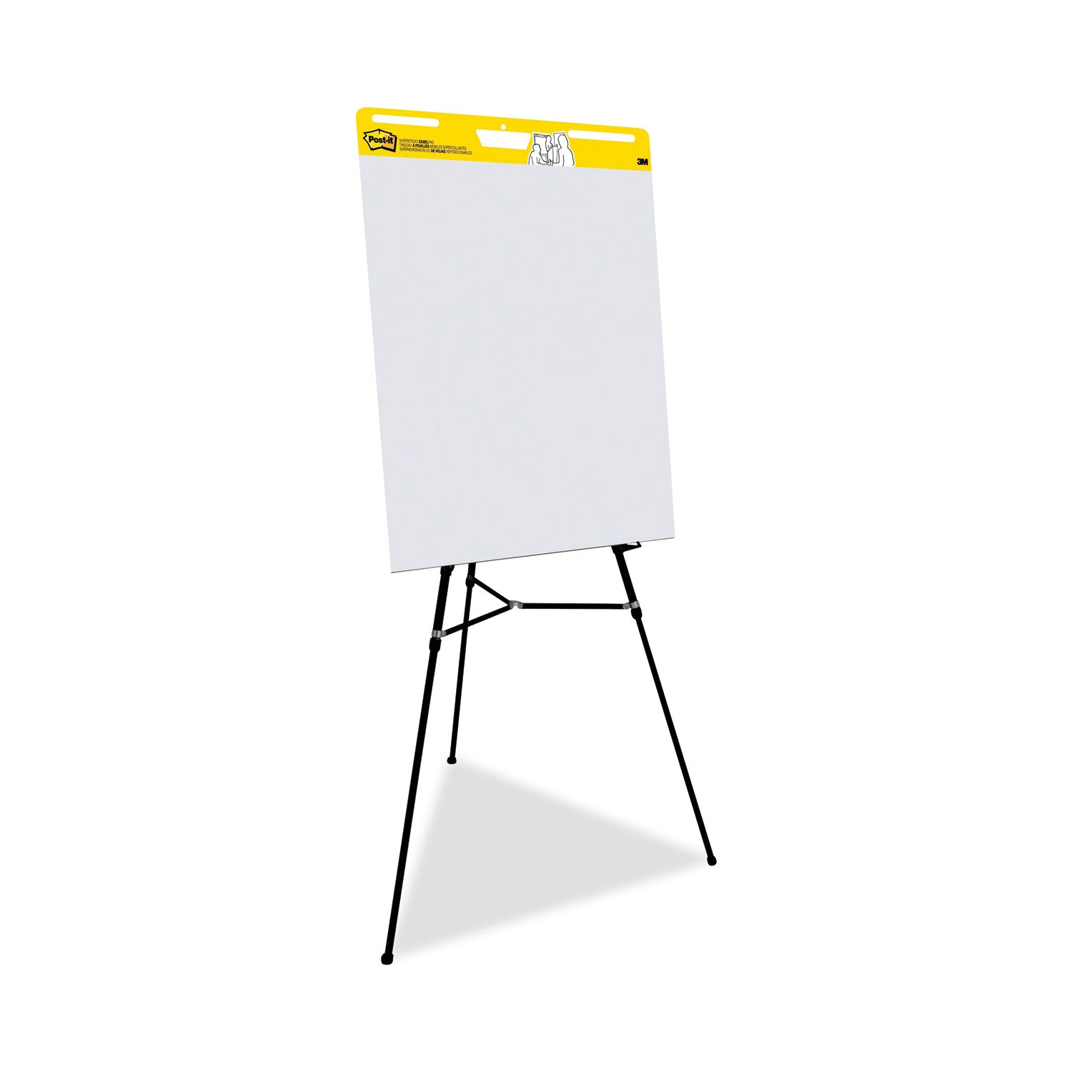 3M Post-it Vertical-Orientation Self-Stick Easel Pad Value Pack, Unruled, 25 x 30, White, 30 Sheets, 4/Carton