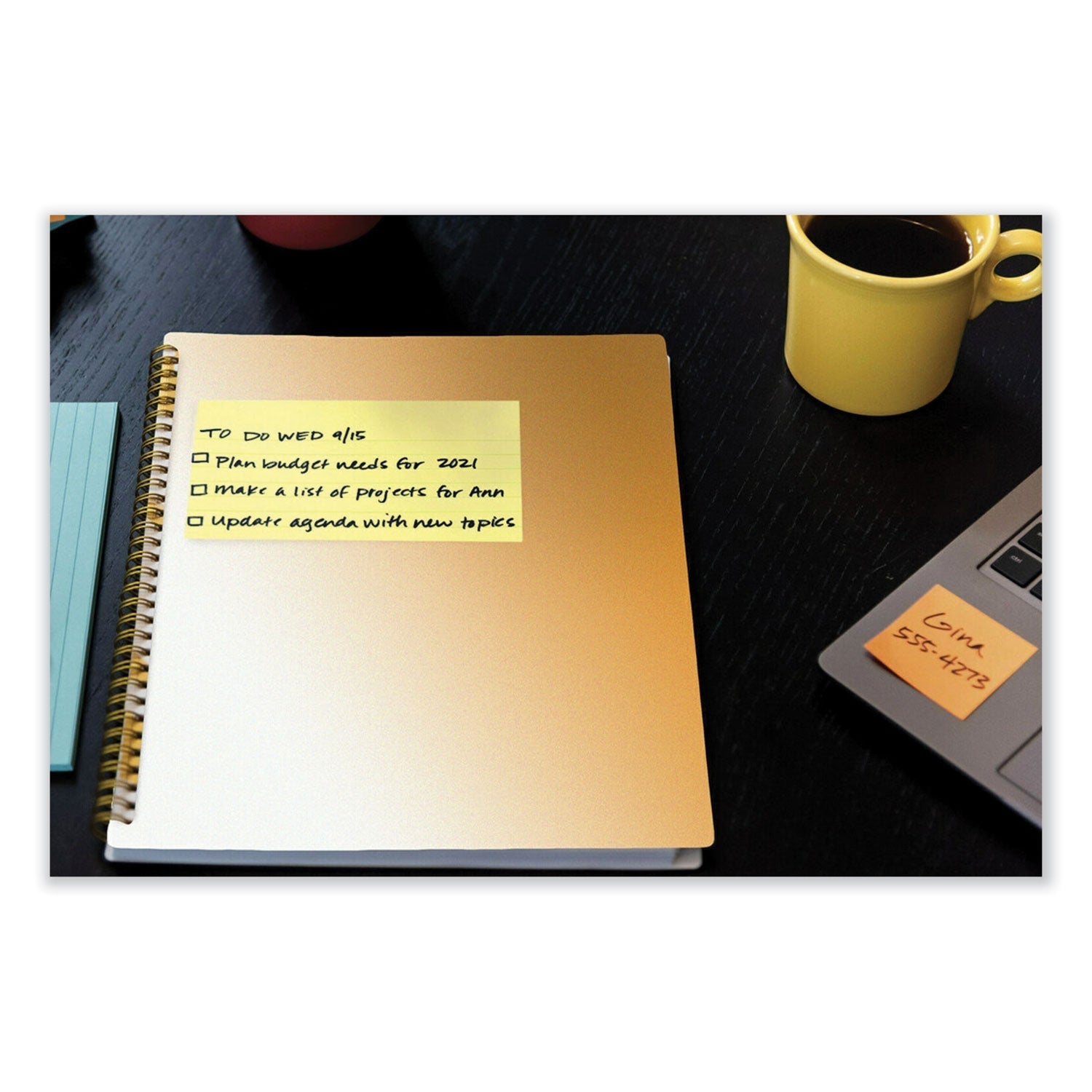 3M Post-it Original Pads in Canary Yellow, 3" x 5", 100 Sheets/Pad, 12 Pads/Pack