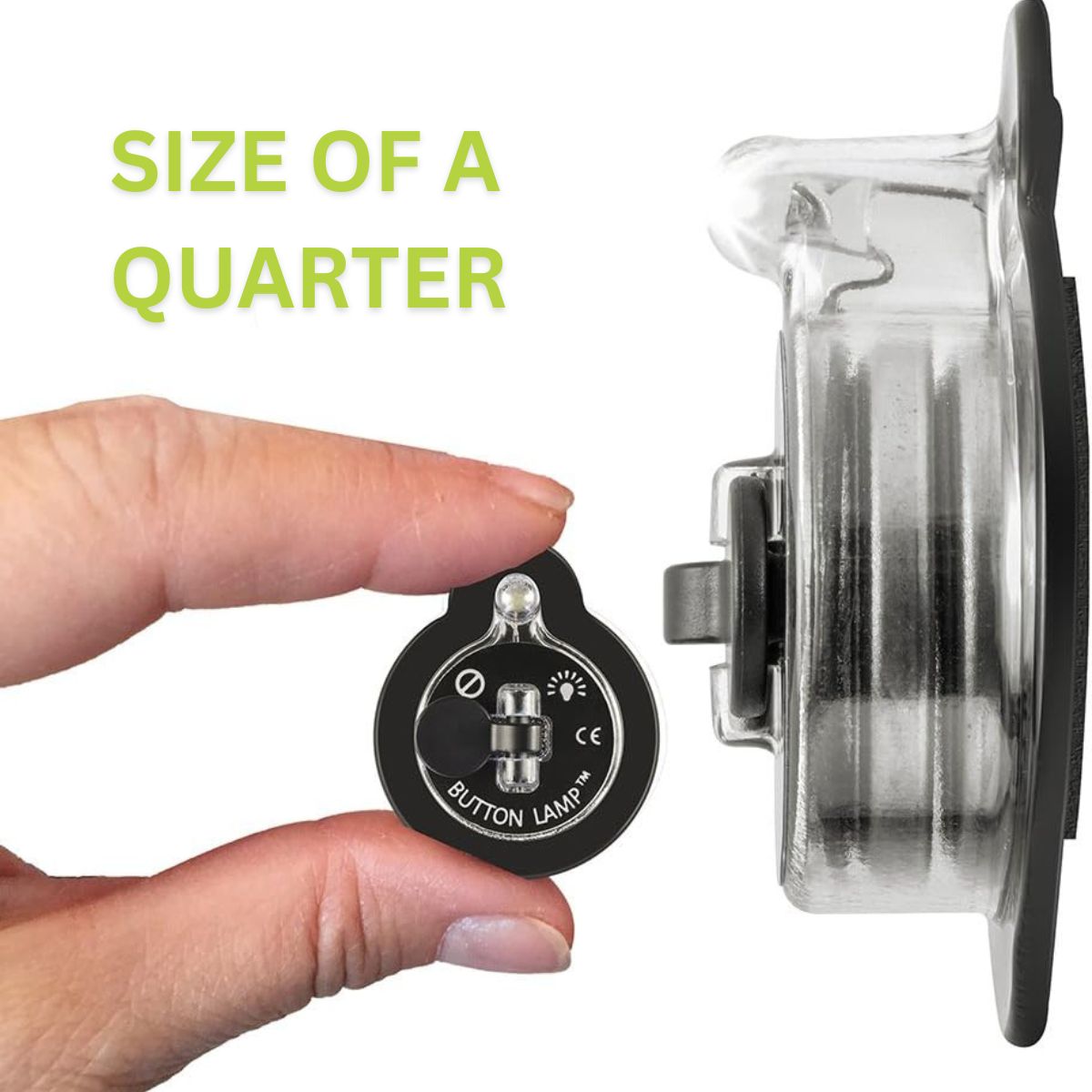 BUTTON LAMP Adhesive LEDs Light Package - Lightweight, Ultra Small, Ultra Bright LED Utility Lights