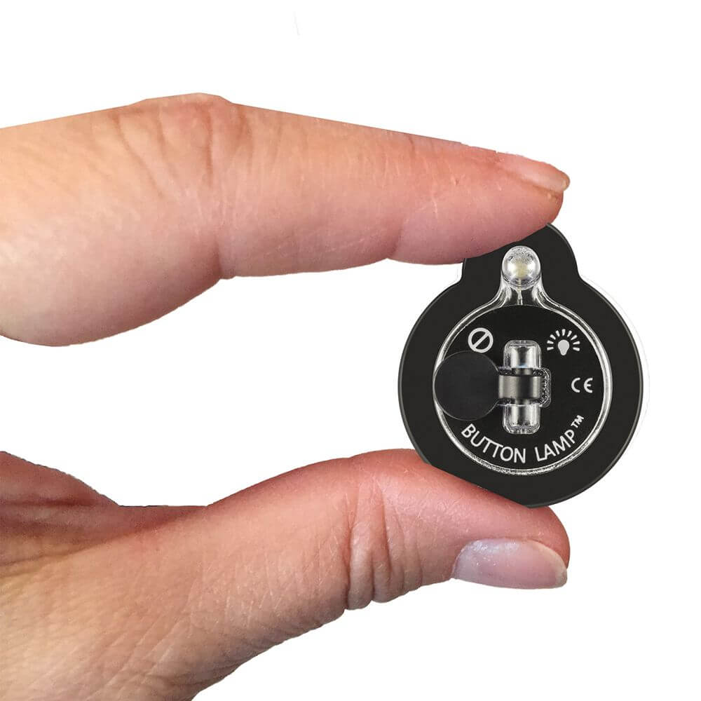 BUTTON LAMP Adhesive LEDs Light Package - Lightweight, Ultra Small, Ultra Bright LED Utility Lights