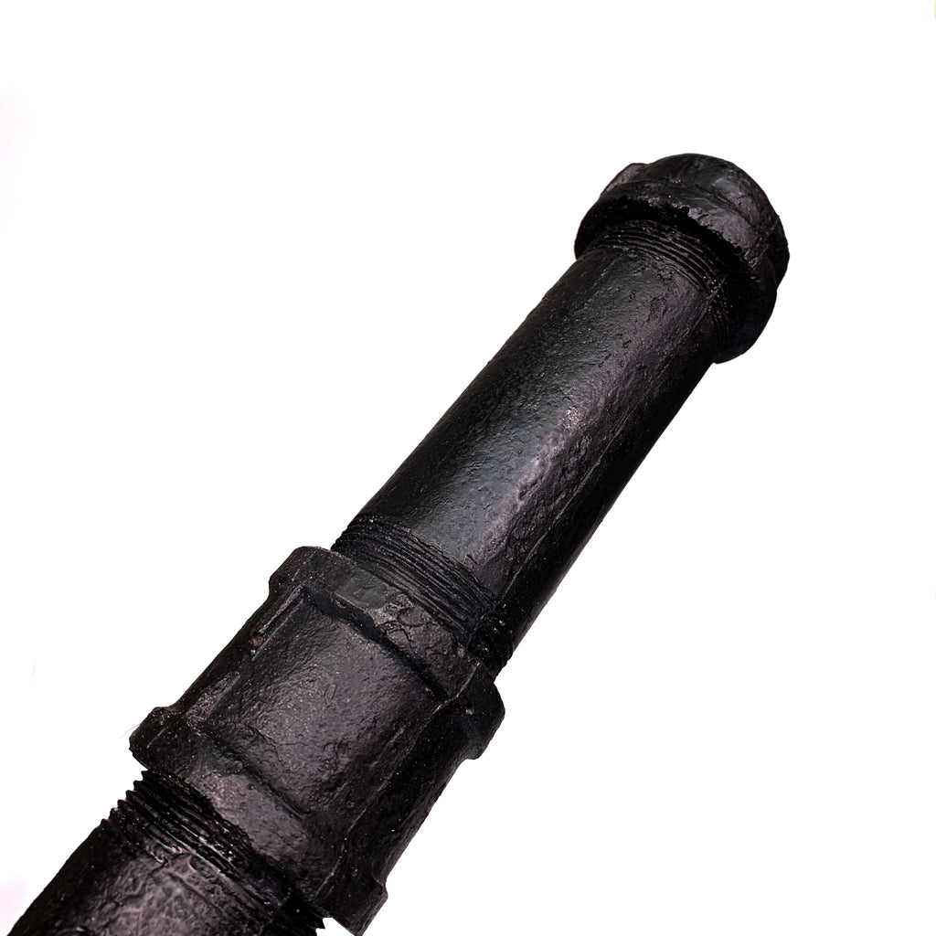 Foam Rubber Metal Pipe with Fittings Action Stunt Prop (Black)