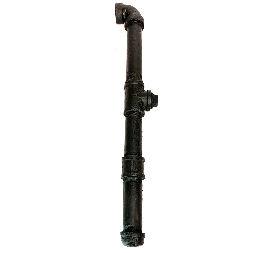 Foam Rubber Metal Pipe with Fittings Action Stunt Prop (Black)
