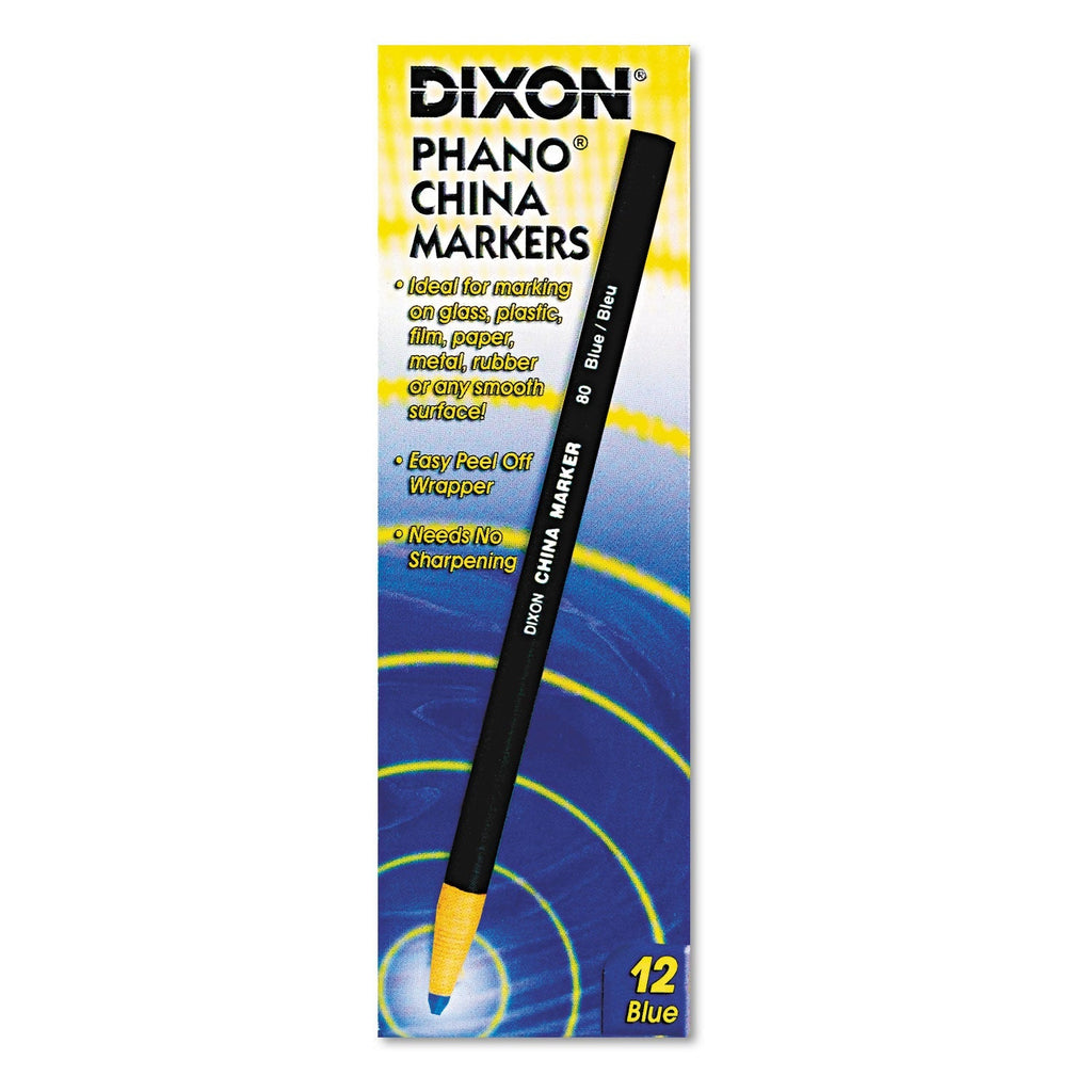 Dixon Phano China Marker - Box of 12 - (Blue)