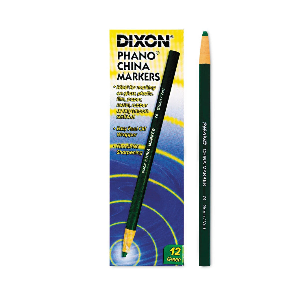 Dixon Phano China Marker - Box of 12 - (Green)