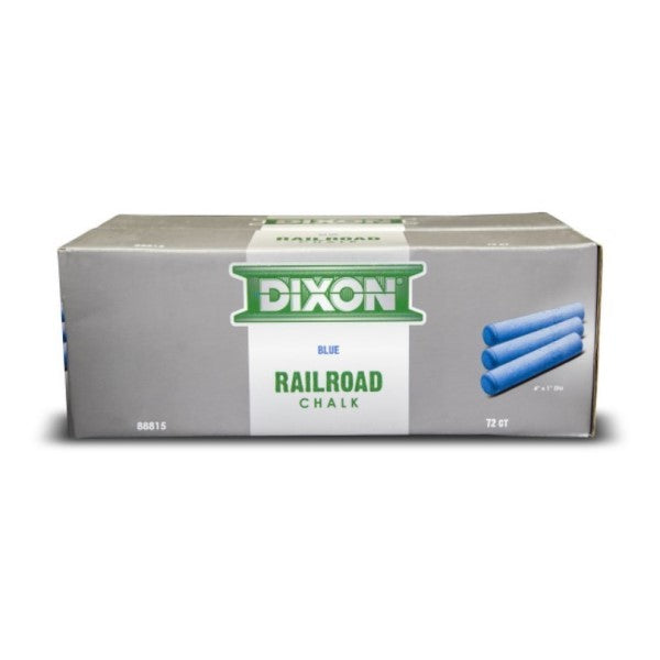 Dixon Railroad Crayon Chalk 4" x 1" 72 Count Box (White, Yellow)