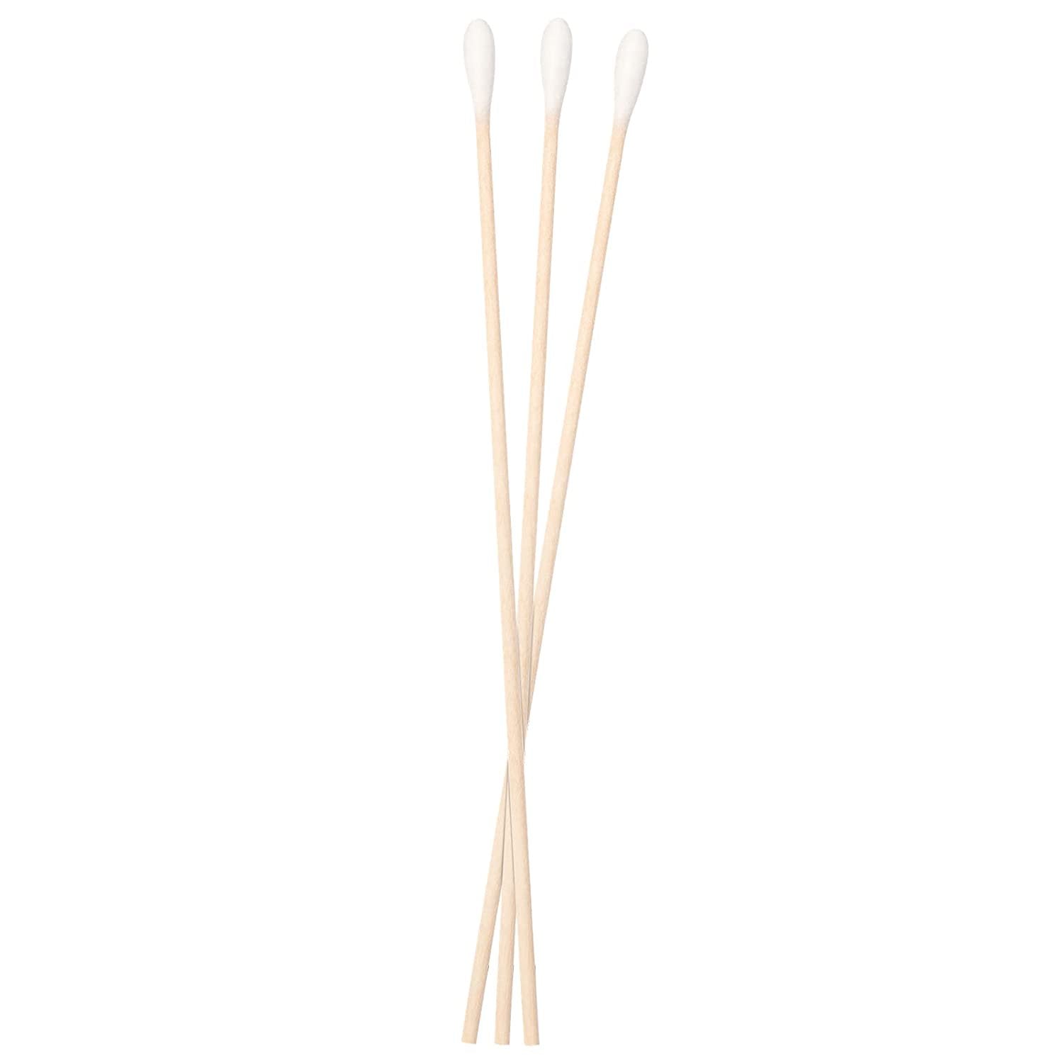 Dukal Cotton Tip 6" Wood Shaft Swabs 200 Per Box