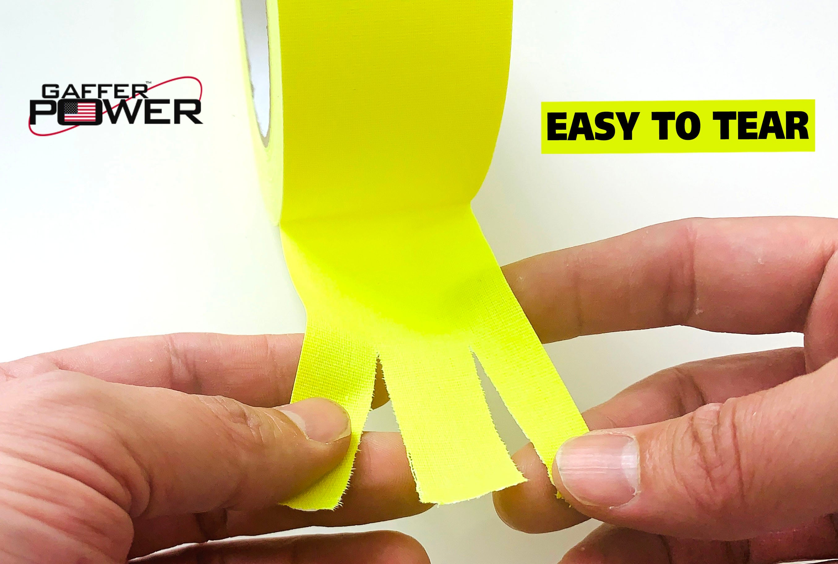 Gaffer Power Gaff Tape, 2 Inch x 30 Yards (Fluorescent Yellow)