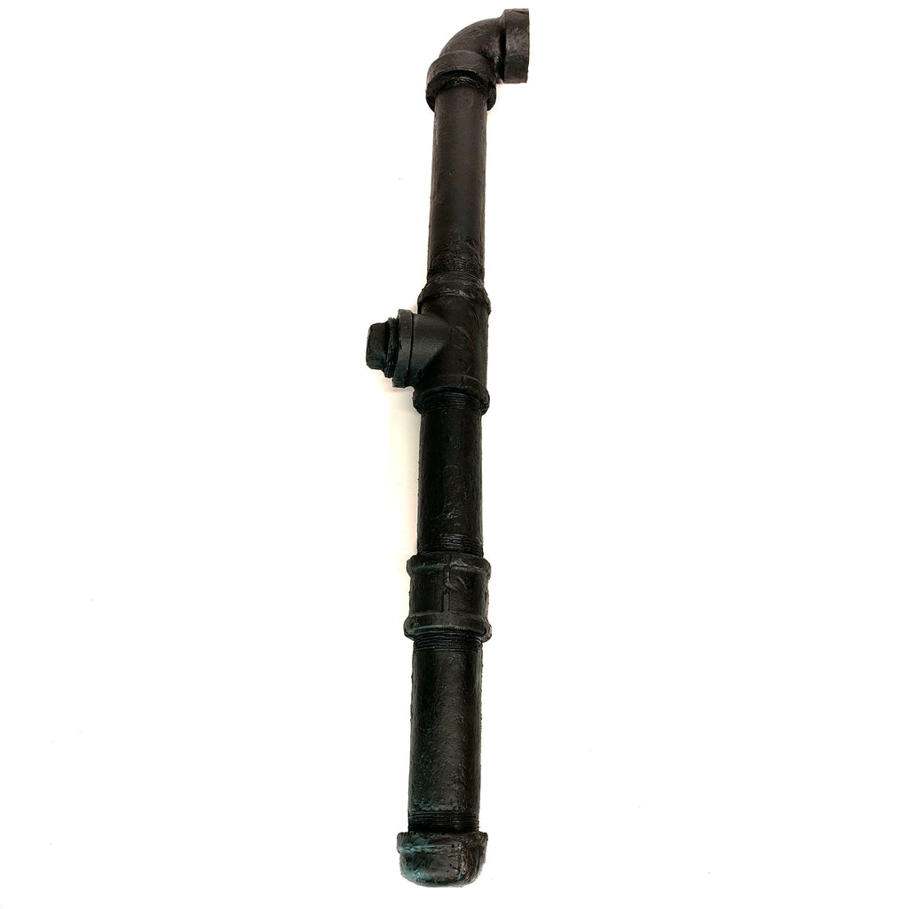 Foam Rubber Metal Pipe with Fittings Action Stunt Prop (Black)