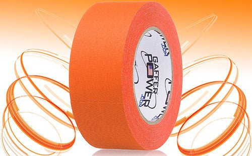 Gaffer Power Gaff Tape, 2 Inch x 30 Yards (Fluorescent Orange)