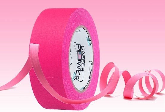 Gaffer Power Gaff Tape, 2 Inch x 30 Yards (Fluorescent Pink)