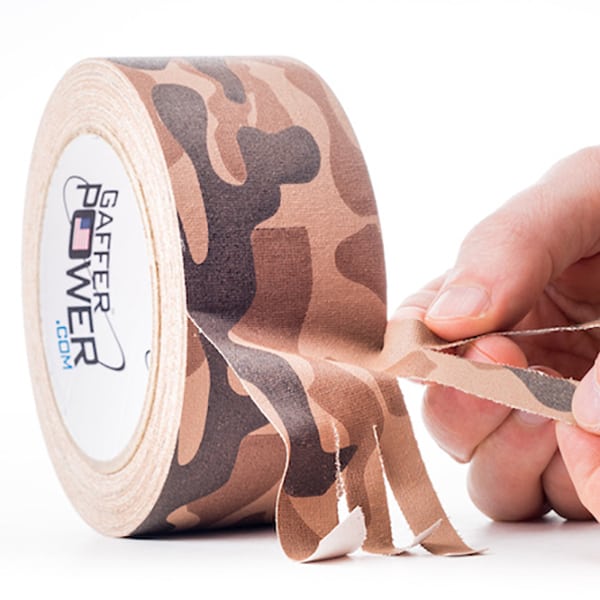 Gaffer Tape, 2 Inch x 25 Yards - Desert Tan Camouflage