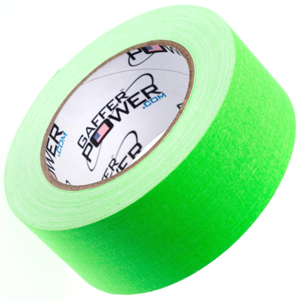 Gaffer Power Gaff Tape, 2 Inch x 30 Yards (Fluorescent Green)