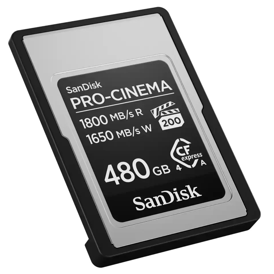 SanDisk PRO-CINEMA CFexpress™ Type A Memory Card 480GB 1650MB/s