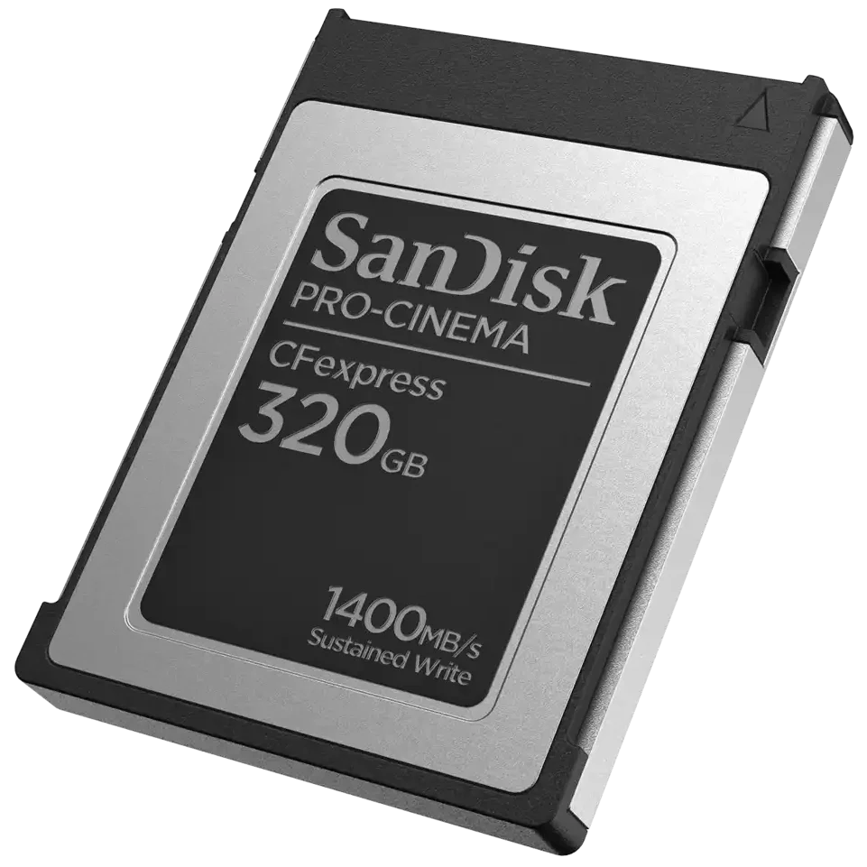 SanDisk PRO-CINEMA CFexpress™ Type B Memory Card 320GB 1400MB/s