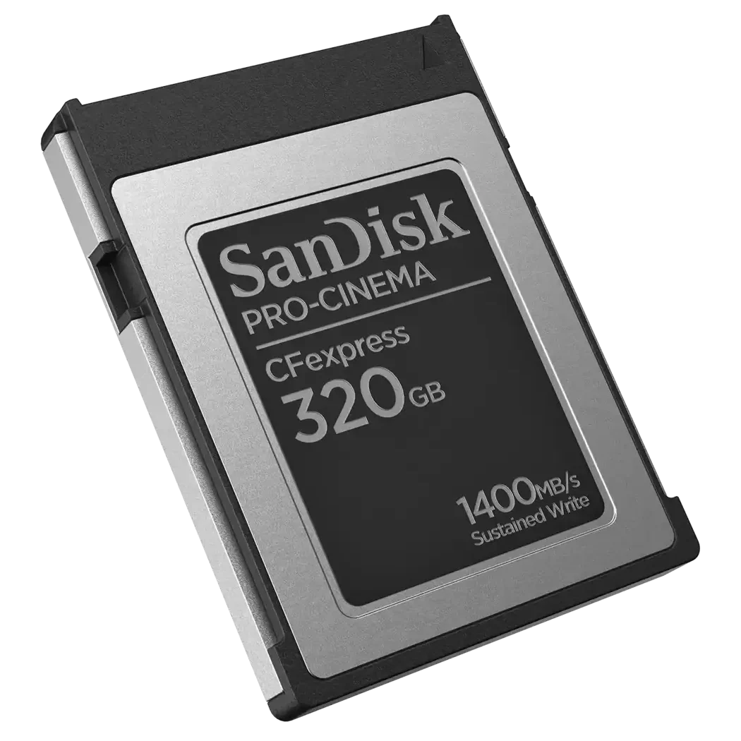 SanDisk PRO-CINEMA CFexpress™ Type B Memory Card 320GB 1400MB/s